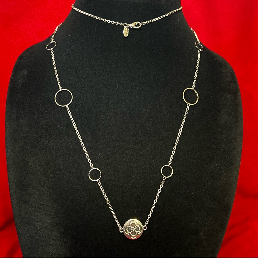 Marilyn Schiff Silver Stone Necklace
